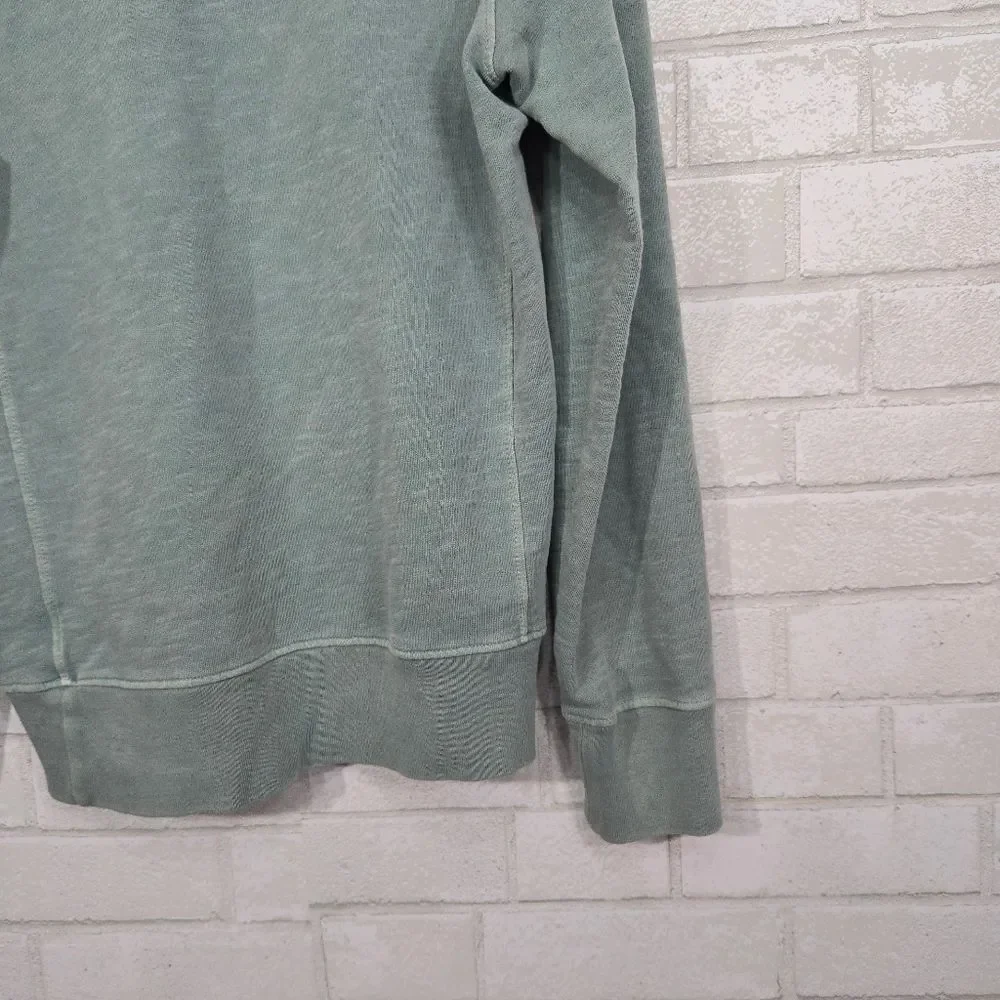 J Crew light green crew-neck sweatshirt